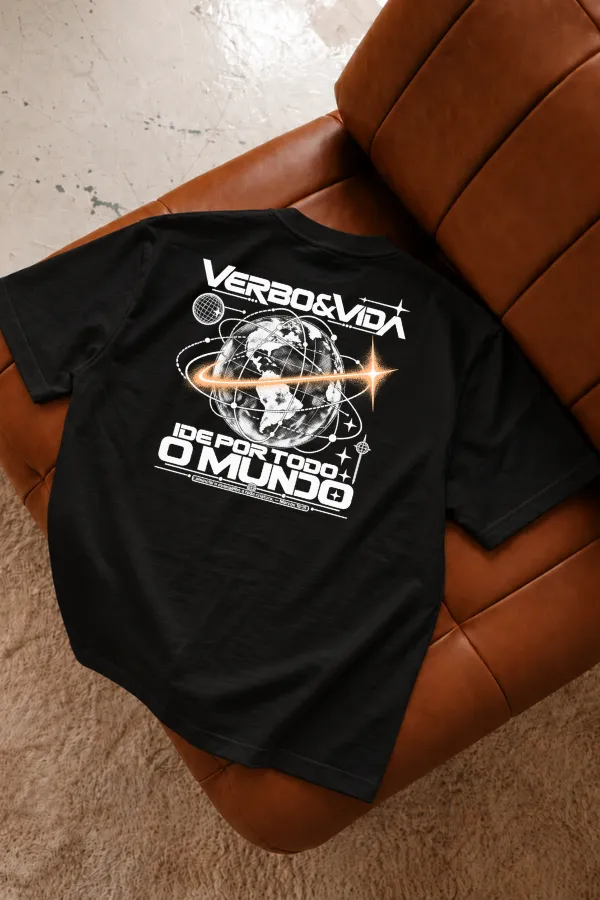 Camiseta Oversized Ide Por Todo o Mundo
